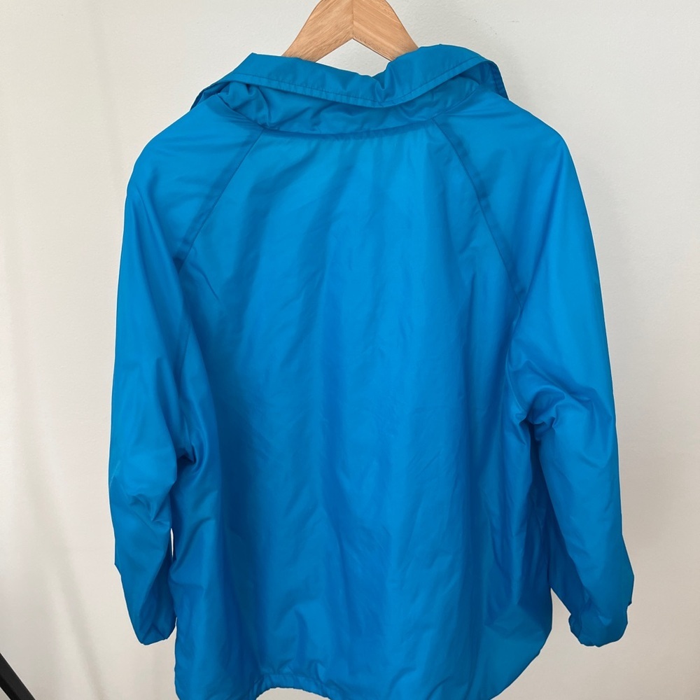 Vintage Blue Nylon Jacket with Front Buttons - Picture 6 of 8